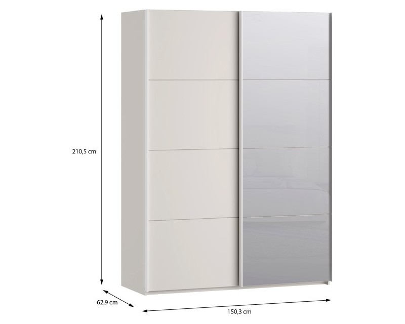 Šatní skříň SOPHISTISPACE 150L písková 3