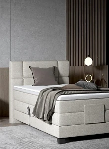 Boxspring postel REY - 90x200 + elektrické polohování. FURNIPOL