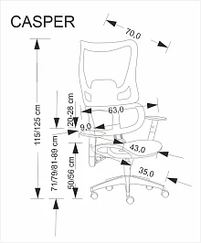 Kancelárska stolička CASPER