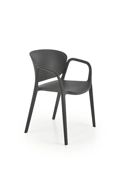 Záhradná stolička K491 – čierna