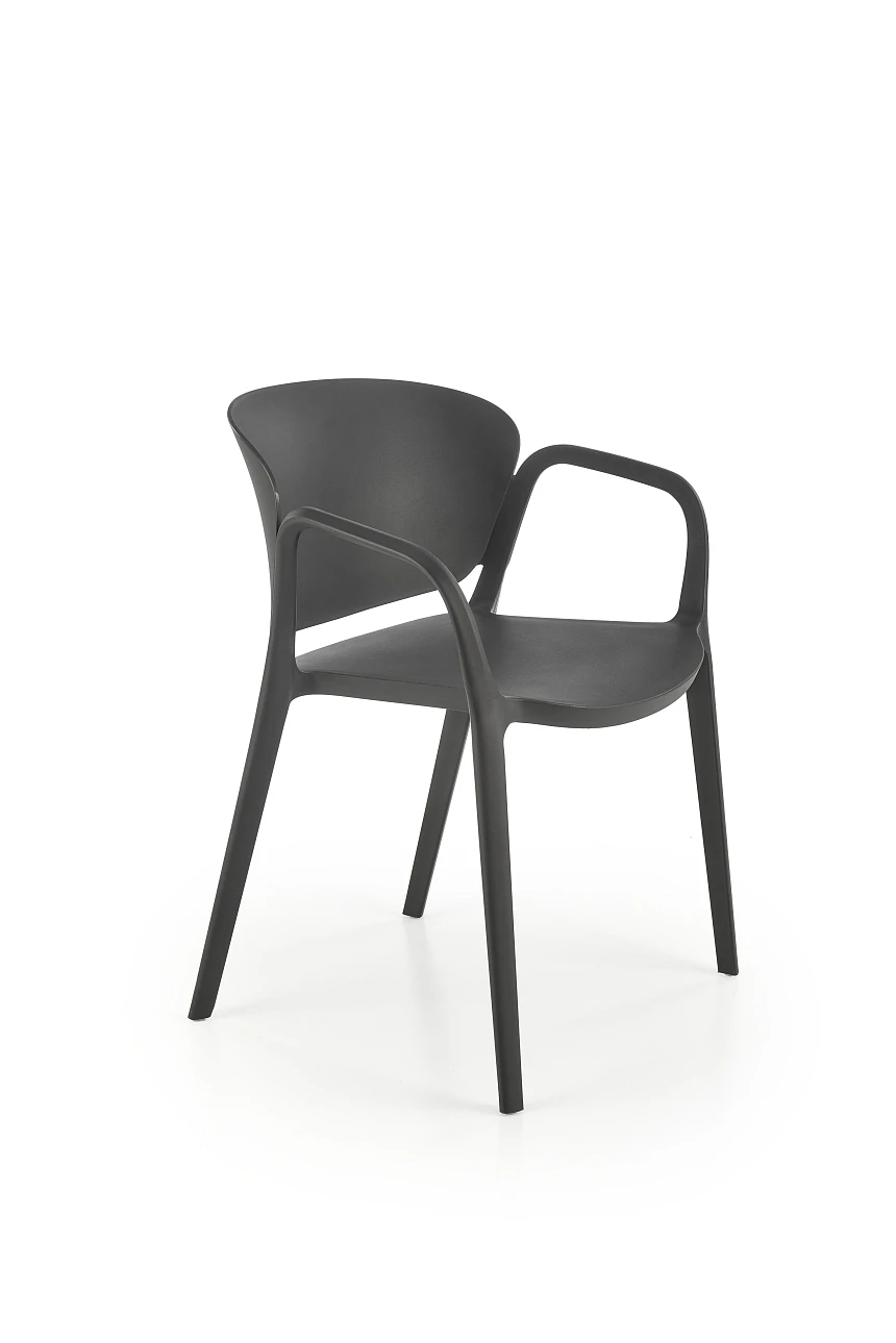 Záhradná stolička K491 – čierna