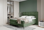 Boxspring – manželská čalúnená posteľ LUCIO – 160 × 200