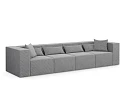 Modulárna pohovka NOVA XL Modul, oceľovo šedá - Poso 55