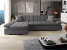 Rohová sedací souprava MALWI s rozkladem na spaní a úložným prostorem - Lux 06 + Lux 05