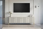 TV stolek Vesper 4D 187 cm  - Kašmírová / zlaté nožky