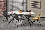 Rozkladací jedálenský stôl PERONI - Biely mramor