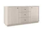 Komoda Vesper 160 cm se zásuvkami na soklu - Kašmír / čierna