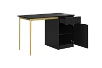 Černý matný psací stůl Nicole 120 cm - furnipol