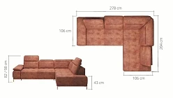 FOCUS L PŘÍRODNÍ KŮŽE g - Furnipol.cz