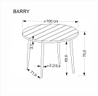 Jídelní stůl BARRY - Furnipol.cz