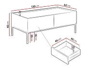Konferenční stůl COMO 2SZ - Furnipol