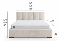 Postel VANESSA 160x200. FURNIPOL