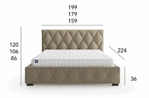 Postel TRIVIO 160x200. FURNIPOL