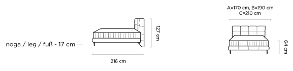 Postel CELINE 180x200. FURNIPOL
