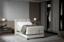 Boxspring postel REY - 120x200 + elektrické polohování. FURNIPOL