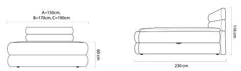 Boxspring postel NOLIO - 160x200. FURNIPOL
