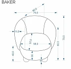 Křeslo BAKER - Furnipol.cz
