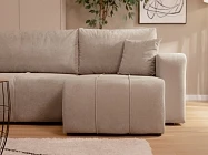 Sedací souprava do U FURYN U boucle s úložným prostorem a funkcí spánku - Furnipol.cz