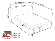 Postel LIVIA 180X200 - Furnipol.cz