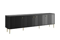 TV stolek Vesper 4D 187 cm - černý zlaté nožky.jpg