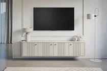Závěsný TV stolek Vesper 4D 187 cm - kašmírový černé úchytky 111.jpg