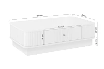 Konferenční stolek Vesper 103x60 cm s šuplíkem a soklem - kašmír zlatá úchytka 1.jpg