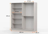 Šatní skříň ROSA 4D kašmír zlaté úchytky 1.jpg