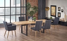 Rozkladací jedálenský stôl PEREZ 160 cm, dub
