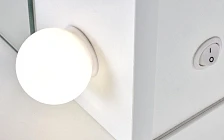 Toaletný stolík so zrkadlom a LED osvetlením HOLLYWOOD XL, biely