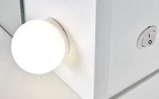 Toaletný stolík so zrkadlom a LED osvetlením HOLLYWOOD XL, biely
