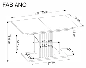 Rozkladací jedálenský stôl FABIANO