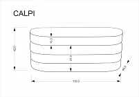 Taburet CALPI – sivá