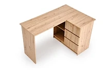 Rohový písací stôl s policami Bega Dub 