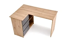 Rohový písací stôl BEGA Dub Artisan/Grafitový