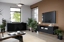 Závěsný TV stolek Asha 167 - Černá
