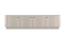 Černá TV skříňka Vesper 4D 187 cm s soklem  - Kašmír / čierna