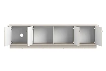 Černá TV skříňka Vesper 4D 187 cm s soklem  - Kašmír / čierna