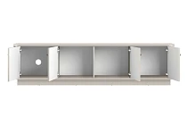  TV stolek VESPER 4D 187 cm kašmír – zlaté úchytky, sokl | furnipol.cz