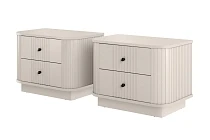Sada nočních stolků Vesper 56 cm  - Kašmír / čierna