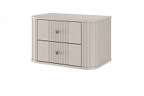 Set závěsných nočních stolků VESPER 56 cm kašmír – zlaté úchytky | furnipol.cz