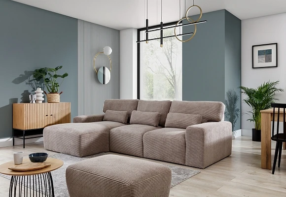 Rohová sedacia súprava MILAZZO 1B+1+OB