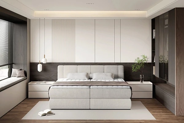 Posteľ s úložným priestorom GRANDE – 200 × 200