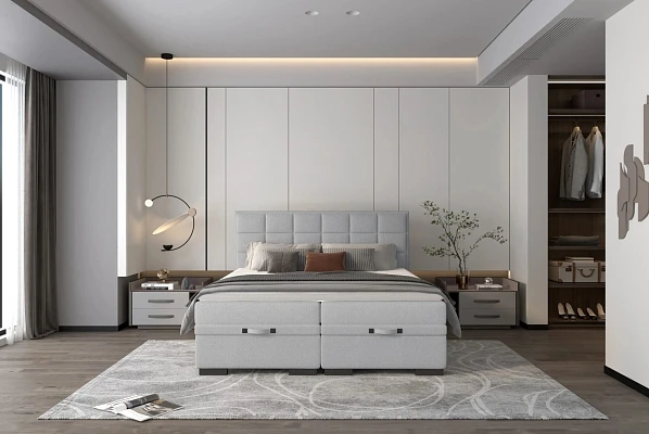 Postel s boxspringom SEMENO – 140 × 200