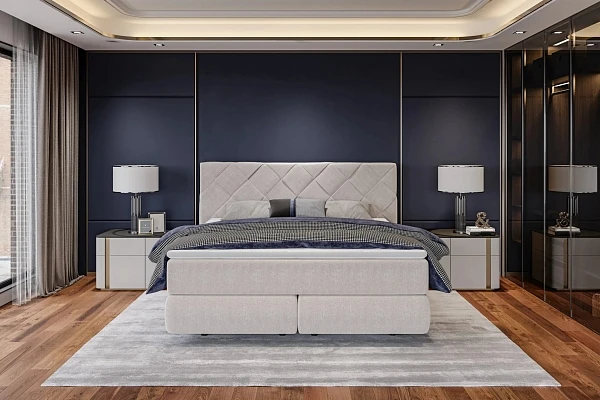 Postel s boxspringom TREZZO – 180 × 200