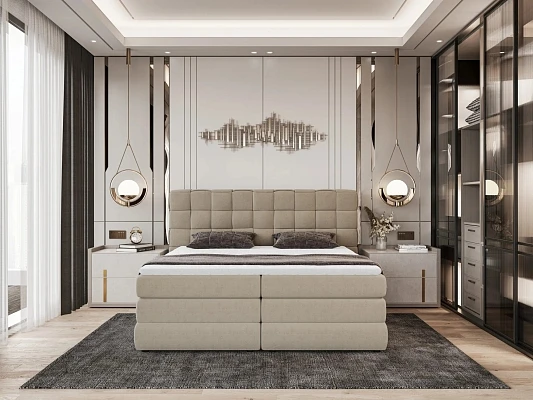 Postel s boxspringom GUSTO – 160 × 200
