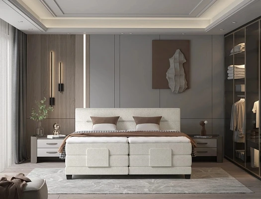 Postel s boxspringom TESSA – 160 × 200