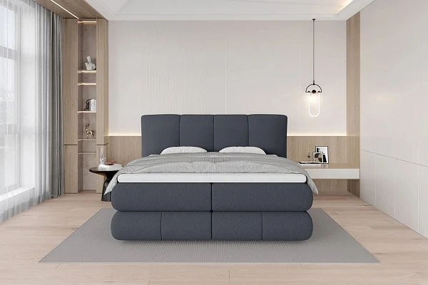 Postel s boxspringom ALBERTO  – 140 × 200