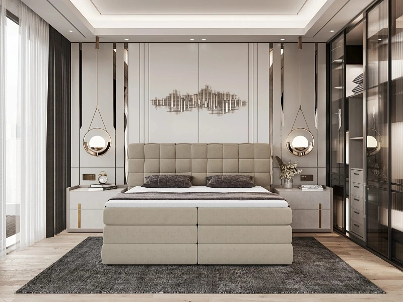 Postel s boxspringom GUSTO  – 180 × 200