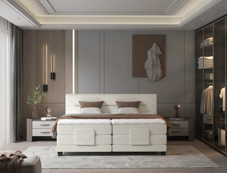 Postel s boxspringom TESSA – 160 × 200