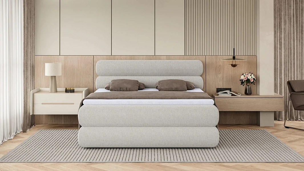 Postel s boxspringom NOLIO  – 140 × 200